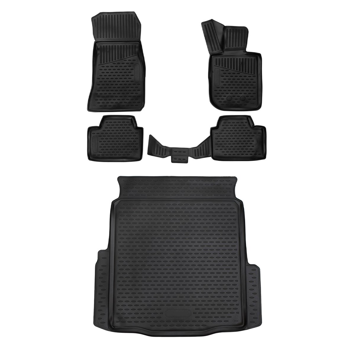 BMW M3 G80 SD 3D Floor-Trunk Mats - Omac - Black - '21-'25